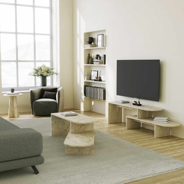 Deliones Tv-bänk 130 cm - Travertin - Möbler - TV- & Mediamöbler - Mediastativ & väggfäste - Tv-stativ & Tv-väggfäste