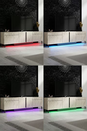 Djarhint TV-bänk 180 cm - Travertin - Möbler - TV- & Mediamöbler - Mediastativ & väggfäste - Tv-stativ & Tv-väggfäste