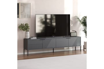 Dorellez Golvstående Tv Bänk 180 cm med Förvaring i Målat Trä - Grå - Möbler - TV- & Mediamöbler - TV bänk & mediabänk