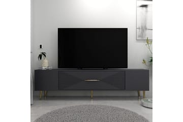 Drova Tv-bänk 150 cm - Antracit/Guld - Möbler - TV- & Mediamöbler - TV bänk & mediabänk