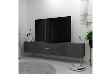 Drova Tv-bänk 150 cm - Antracit/Guld - Möbler - TV- & Mediamöbler - TV bänk & mediabänk