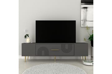 Drova Tv-bänk 150 cm - Antracit/Guld - Möbler - TV- & Mediamöbler - TV bänk & mediabänk