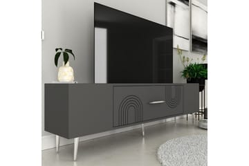 Drova Tv-bänk 150 cm - Antracit/Silver - Möbler - TV- & Mediamöbler - TV bänk & mediabänk