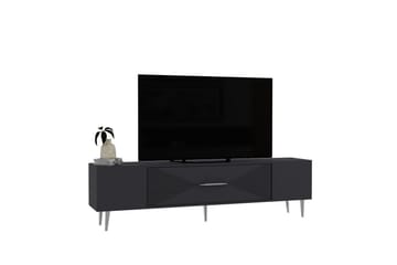 Drova Tv-bänk 150 cm - Antracit/Silver - Möbler - TV- & Mediamöbler - TV bänk & mediabänk
