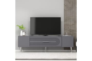 Drova Tv-bänk 150 cm - Antracit/Silver - Möbler - TV- & Mediamöbler - TV bänk & mediabänk