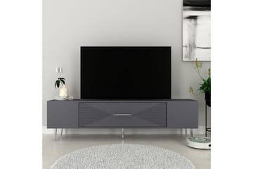 Drova Tv-bänk 150 cm - Antracit/Silver - Möbler - TV- & Mediamöbler - TV bänk & mediabänk