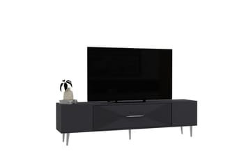Drova Tv-bänk 150 cm - Antracit/Silver - Möbler - TV- & Mediamöbler - TV bänk & mediabänk