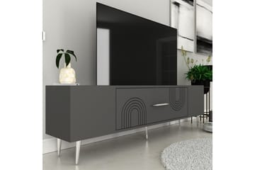 Drova Tv-bänk 150 cm - Antracit/Silver - Möbler - TV- & Mediamöbler - TV bänk & mediabänk