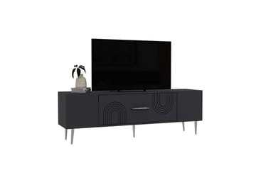 Drova Tv-bänk 150 cm - Antracit/Silver - Möbler - TV- & Mediamöbler - TV bänk & mediabänk