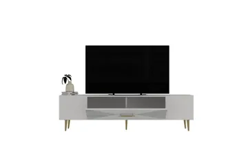 Drova Tv-bänk 150 cm - Vit/Guld - Möbler - TV- & Mediamöbler - TV bänk & mediabänk
