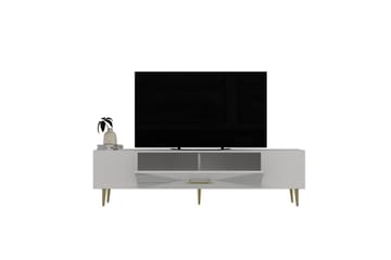 Drova Tv-bänk 150 cm - Vit/Guld - Möbler - TV- & Mediamöbler - TV bänk & mediabänk