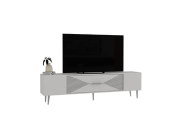 Drova Tv-bänk 150 cm - Vit/Silver - Möbler - TV- & Mediamöbler - TV bänk & mediabänk