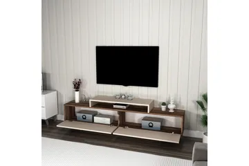 Durros Tv-bänk 180 cm - Valnöt/Beige - Möbler - TV- & Mediamöbler - TV bänk & mediabänk