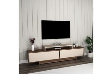 Durros Tv-bänk 180 cm - Valnöt/Beige - Möbler - TV- & Mediamöbler - TV bänk & mediabänk