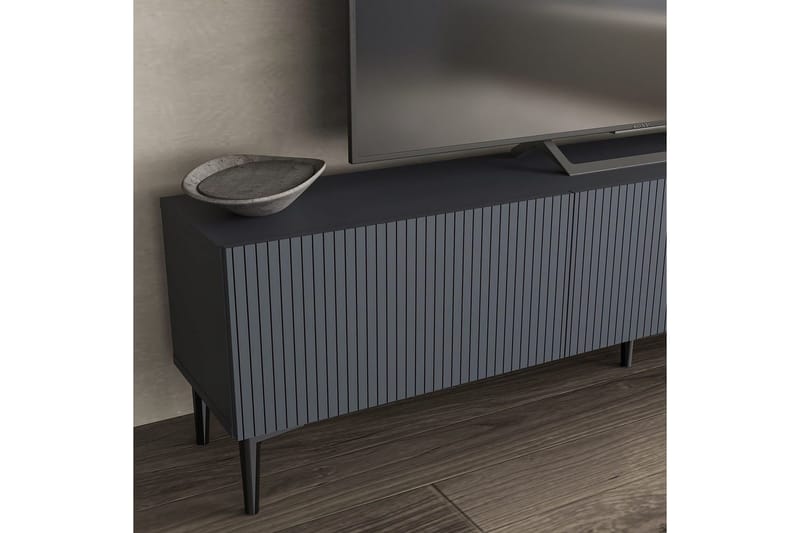 Elith Tv-bänk 180 cm - Antracit - Möbler - TV- & Mediamöbler - TV bänk & mediabänk
