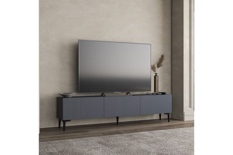 Elith Tv-bänk 180 cm - Antracit - Möbler - TV- & Mediamöbler - TV bänk & mediabänk