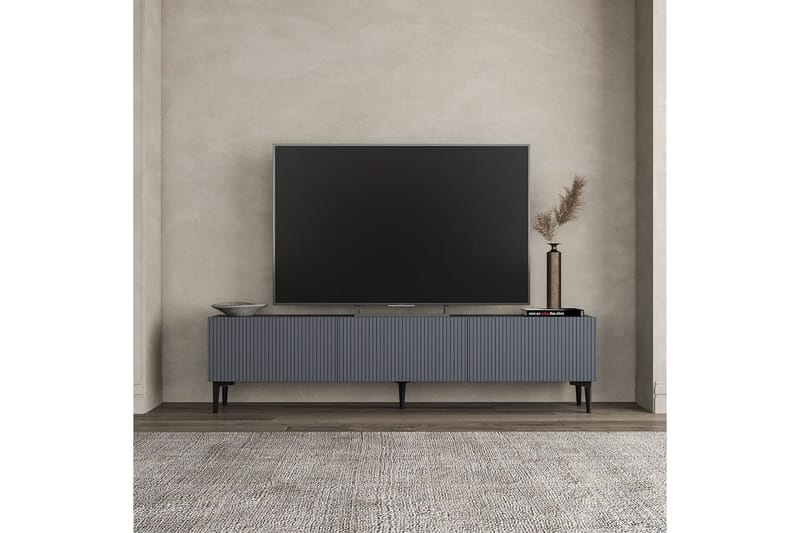 Elith Tv-bänk 180 cm - Antracit - Möbler - TV- & Mediamöbler - TV bänk & mediabänk
