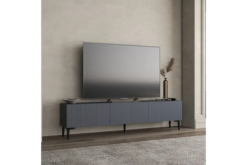 Elith Tv-bänk 180 cm - Antracit - Möbler - TV- & Mediamöbler - TV bänk & mediabänk