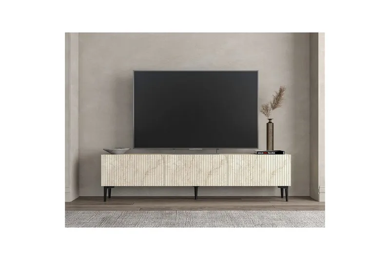 Elith Tv-bänk 180 cm - Travertine - Möbler - TV- & Mediamöbler - TV bänk & mediabänk