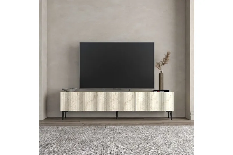 Elith Tv-bänk 180 cm - Travertine - Möbler - TV- & Mediamöbler - TV bänk & mediabänk