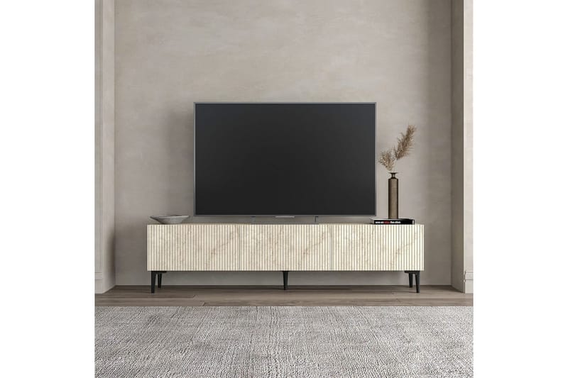Elith Tv-bänk 180 cm - Travertine - Möbler - TV- & Mediamöbler - TV bänk & mediabänk