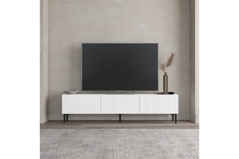 Elith Tv-bänk 180 cm - Vit - Möbler - TV- & Mediamöbler - TV bänk & mediabänk