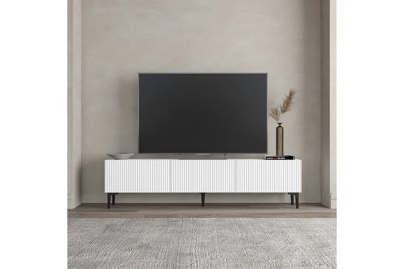 Elith Tv-bänk 180 cm - Vit - Möbler - TV- & Mediamöbler - TV bänk & mediabänk