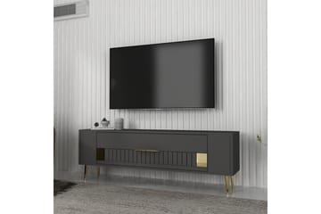 Estel Tv-bänk 120 cm - Antracit/Guld - Möbler - TV- & Mediamöbler - TV bänk & mediabänk