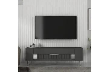 Estel Tv-bänk 120 cm - Antracit/Silver - Möbler - TV- & Mediamöbler - TV bänk & mediabänk