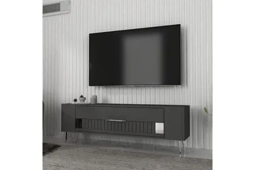 Estel Tv-bänk 120 cm - Antracit/Silver - Möbler - TV- & Mediamöbler - TV bänk & mediabänk