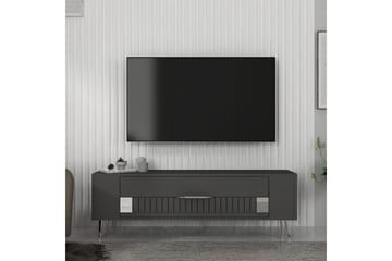 Estel Tv-bänk 120 cm - Antracit/Silver - Möbler - TV- & Mediamöbler - TV bänk & mediabänk