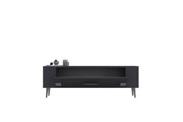 Estel Tv-bänk 120 cm - Antracit/Silver - Möbler - TV- & Mediamöbler - TV bänk & mediabänk
