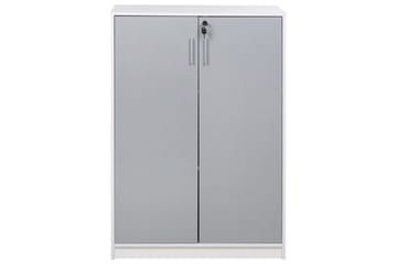 Förvaringsenhet Zehna Grå, vit, 80x40x117 cm - Grå, vit, 80x40x117 cm - Förvaring - Skåp - Förvaringsskåp