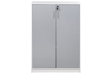 Förvaringsenhet Zehna Grå, vit, 80x40x117 cm - Grå, vit, 80x40x117 cm - Möbler - TV- & Mediamöbler - Mediastativ & väggfäste - Tv-stativ & Tv-väggfäste