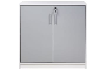 Förvaringsenhet Zehna Grå, vit, 80x40x80 cm - Grå, vit, 80x40x80 cm - Möbler - TV- & Mediamöbler - Mediastativ & väggfäste - Tv-stativ & Tv-väggfäste