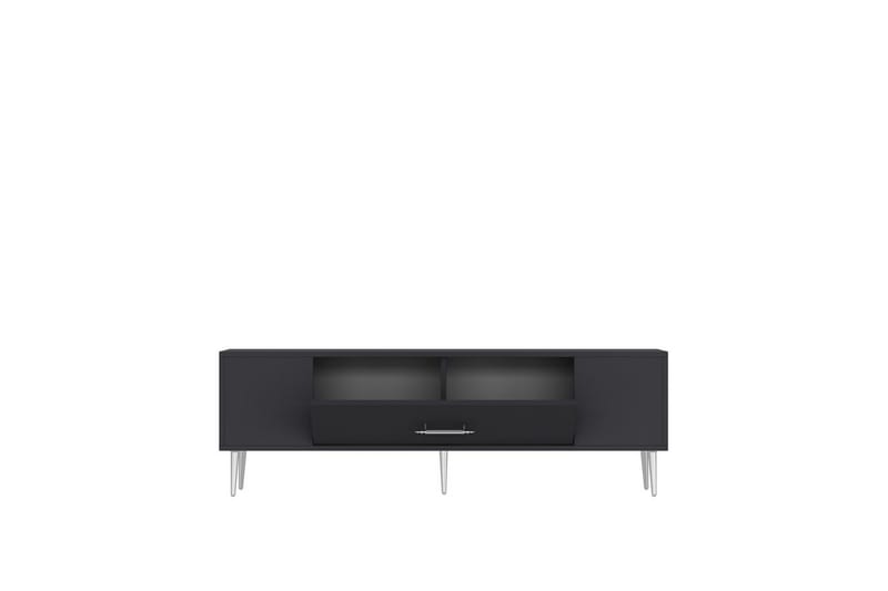 Feynor Tv-bänk 150 cm - Antracit/Silver - Möbler - TV- & Mediamöbler - TV bänk & mediabänk