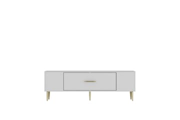 Feynor Tv-bänk 150 cm - Vit/Guld - Möbler - TV- & Mediamöbler - TV bänk & mediabänk