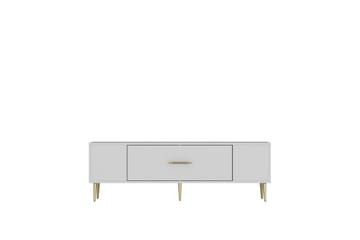 Feynor Tv-bänk 150 cm - Vit/Guld - Möbler - TV- & Mediamöbler - TV bänk & mediabänk