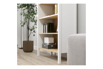 Fynric Bokhylla 83 cm - Natur/Vit - Förvaring - Hylla - Bokhylla