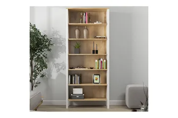 Fynric Bokhylla 83 cm - Natur/Vit - Förvaring - Hylla - Bokhylla