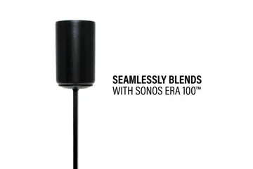 Golvstativ Sanus för Sonos ERA 100 2 Delar - Svart - Möbler - TV- & Mediamöbler - Mediastativ & väggfäste - Högtalarstativ