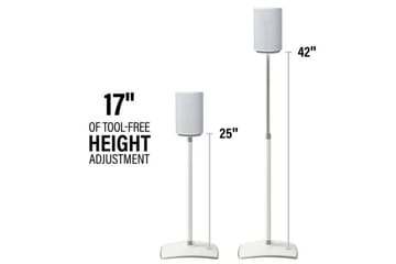 Golvstativ Sanus för Sonos ERA 100 2 Delar - Vit - Möbler - TV- & Mediamöbler - Mediastativ & väggfäste - Högtalarstativ