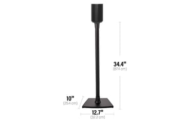 Golvstativ Sanus för Sonos ERA 100 - Svart - Möbler - TV- & Mediamöbler - Mediastativ & väggfäste - Högtalarstativ