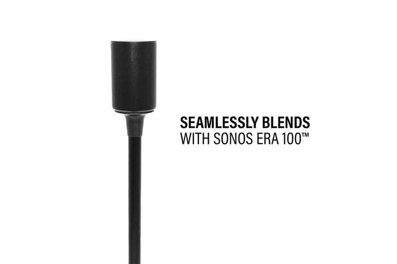 Golvstativ Sanus för Sonos ERA 100 - Svart - Möbler - TV- & Mediamöbler - Mediastativ & väggfäste - Högtalarstativ