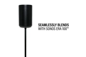 Golvstativ Sanus för Sonos ERA 100 - Svart - Möbler - TV- & Mediamöbler - Mediastativ & väggfäste - Högtalarstativ