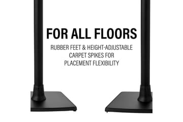 Golvstativ Sanus för Sonos ERA 100 - Svart - Möbler - TV- & Mediamöbler - Mediastativ & väggfäste - Högtalarstativ