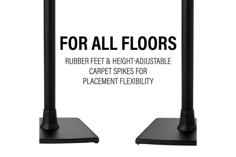 Golvstativ Sanus för Sonos ERA 100 - Svart - Möbler - TV- & Mediamöbler - Mediastativ & väggfäste - Högtalarstativ