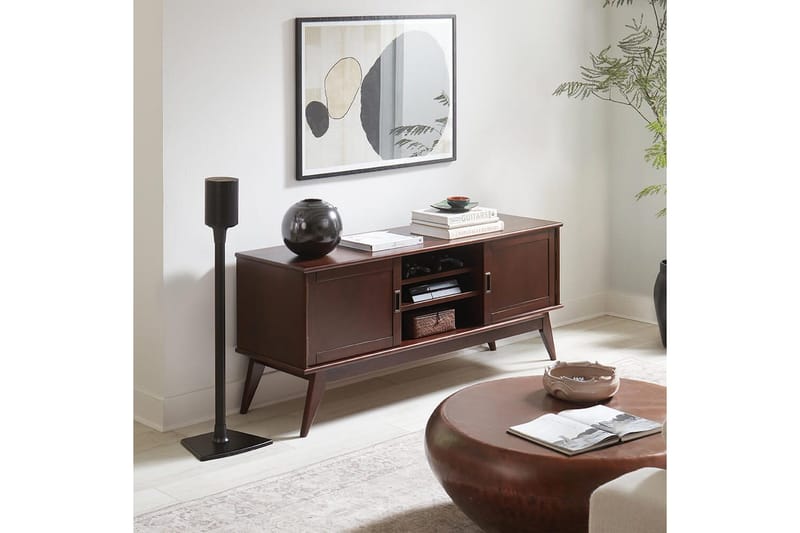 Golvstativ Sanus för Sonos ERA 100 - Svart - Möbler - TV- & Mediamöbler - Mediastativ & väggfäste - Högtalarstativ