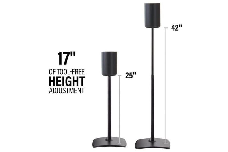 Golvstativ Sanus för Sonos ERA 100 - Svart - Möbler - TV- & Mediamöbler - Mediastativ & väggfäste - Högtalarstativ