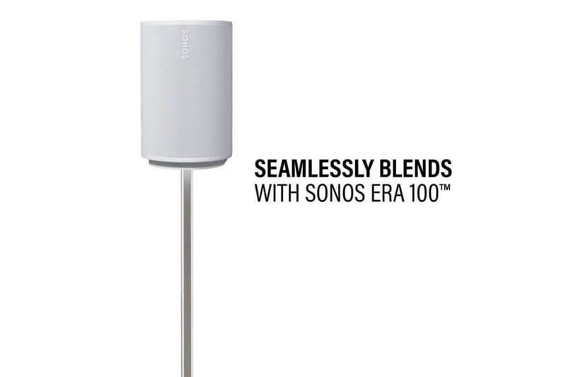 Golvstativ Sanus för Sonos ERA 100 - Vit - Möbler - TV- & Mediamöbler - Mediastativ & väggfäste - Högtalarstativ